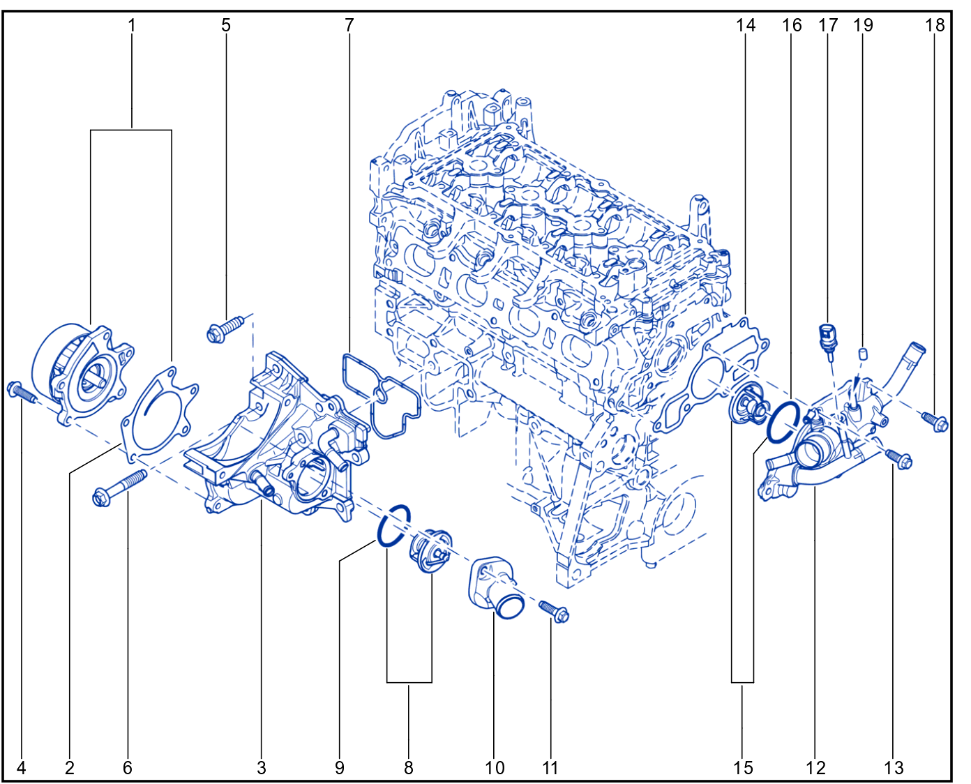 Water Pump - Coolant Unit - 01117900