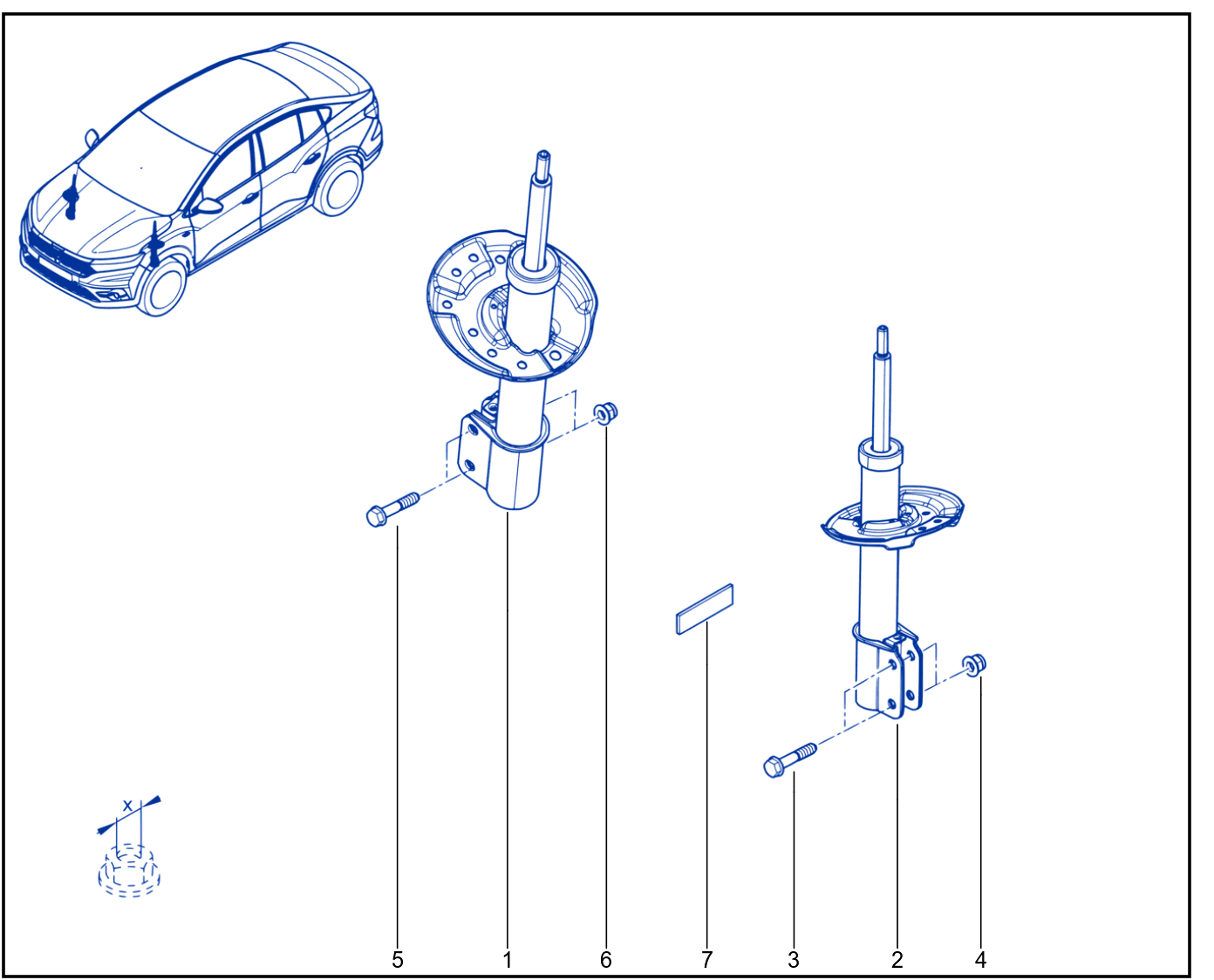 Suspension - Front Shock Absorption - 01118011