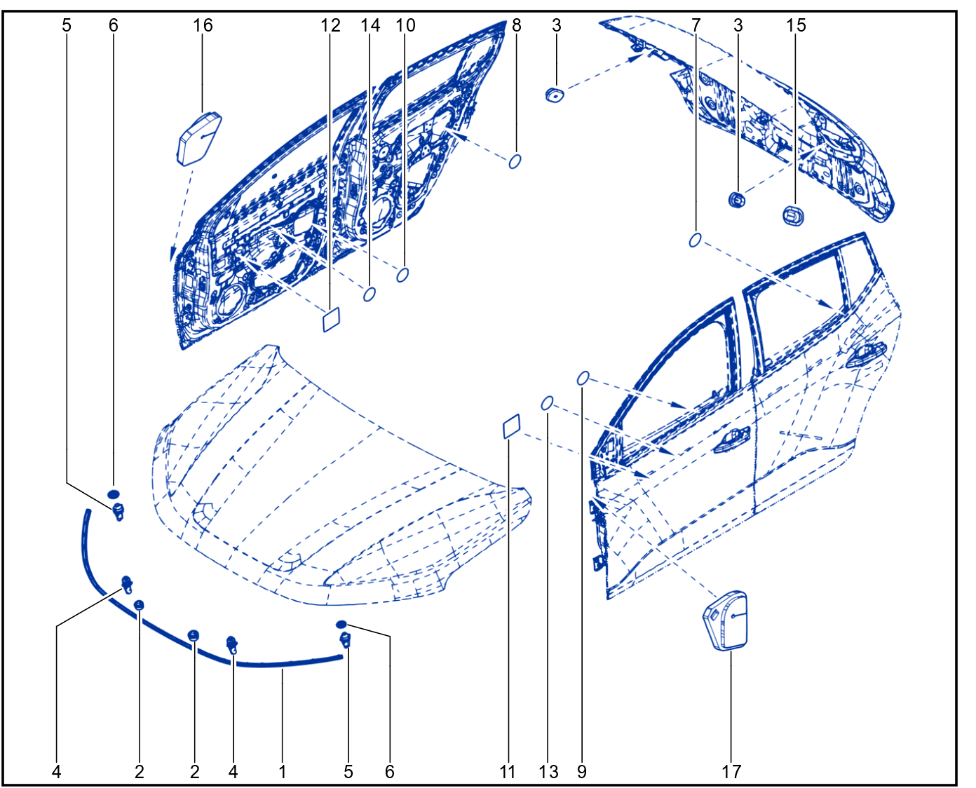 Sealing Of Non-Side Opening Elements - 01118219