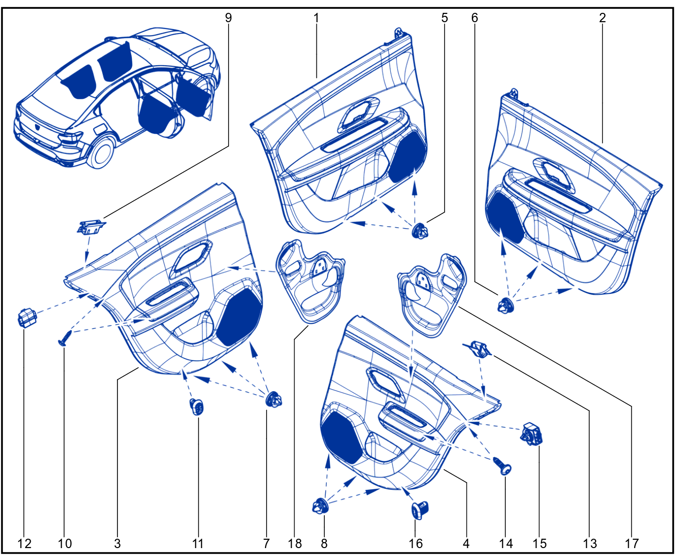 Side Opening Element Trim - 01118312
