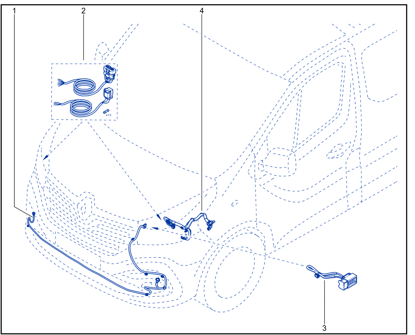 Wiring - Front End Panel Components - 1482_880910_B2