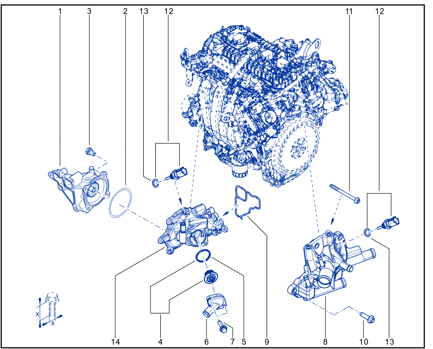 Water Pump - Coolant Unit - 1612_110112_C1