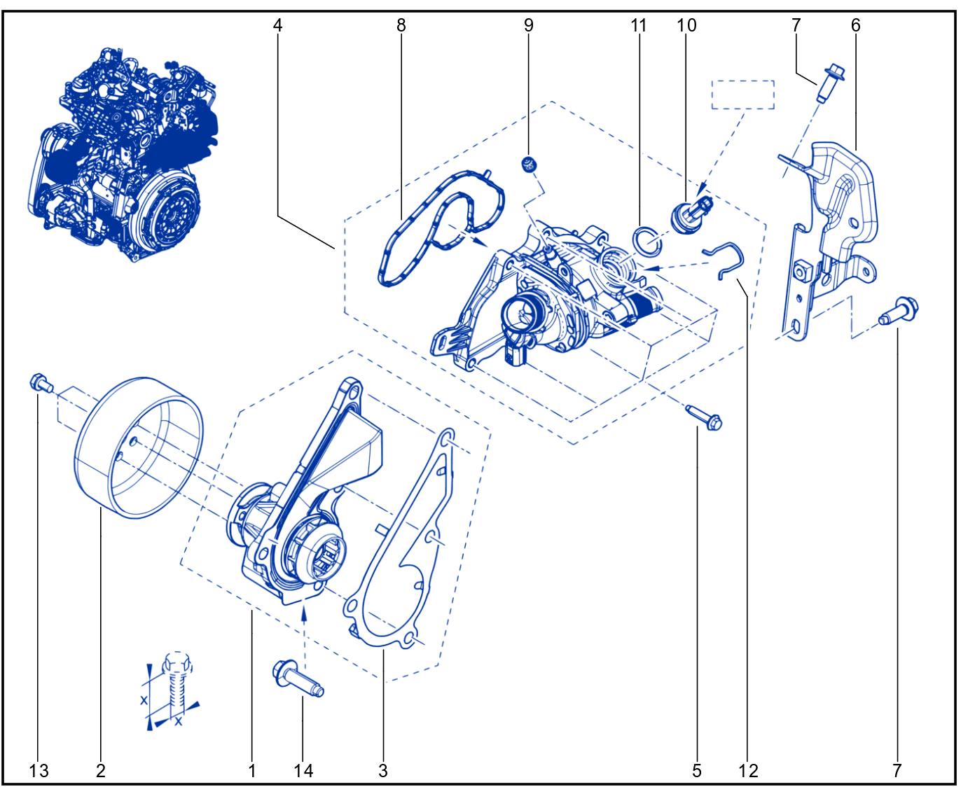 Water Pump - Coolant Unit - 1612_110131_C5
