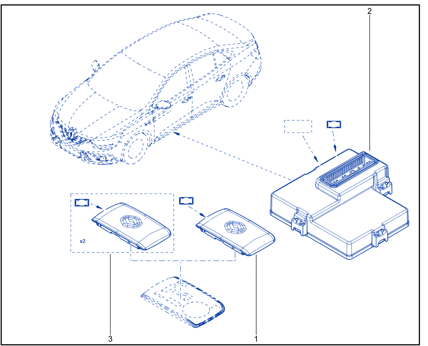 Engine Immobiliser System - Keys - Cards - 1810_841012_C4