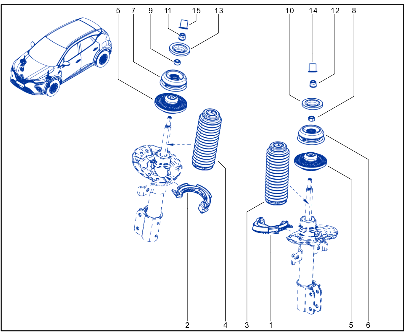Suspension - Front Shock Absorption - 1818_320210_B2