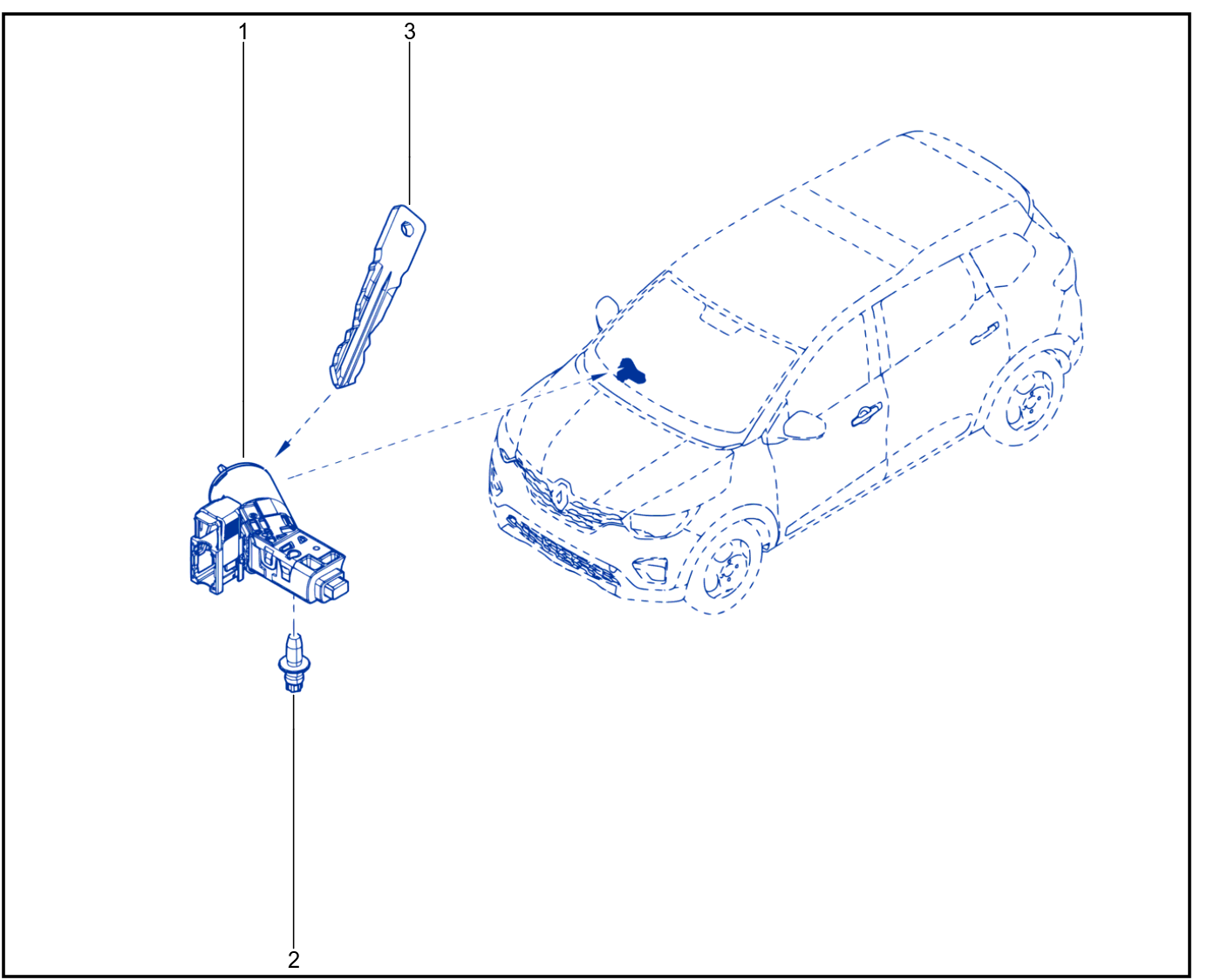Engine Immobiliser System - Keys - Cards - 1820_841010_B7