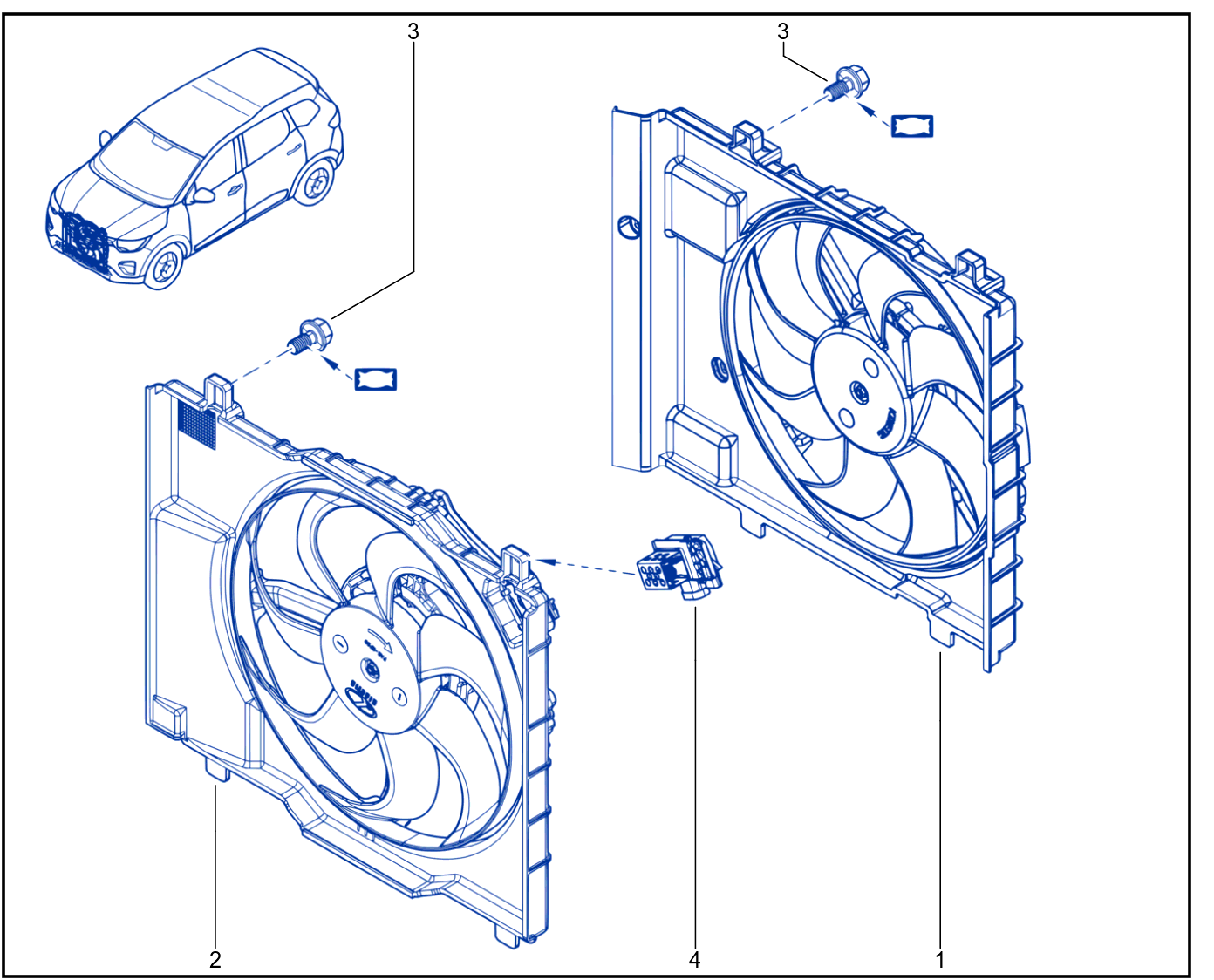 Radiator - Engine Cooling Fan - 1820_875010_E6