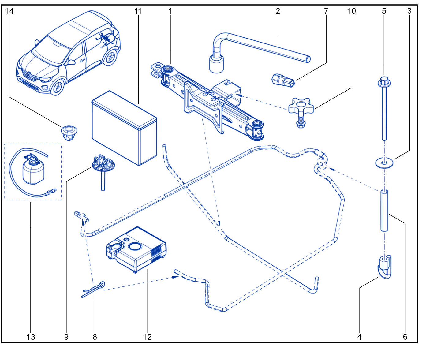 Jack And Anti-Puncture System - 1820_900110_G6
