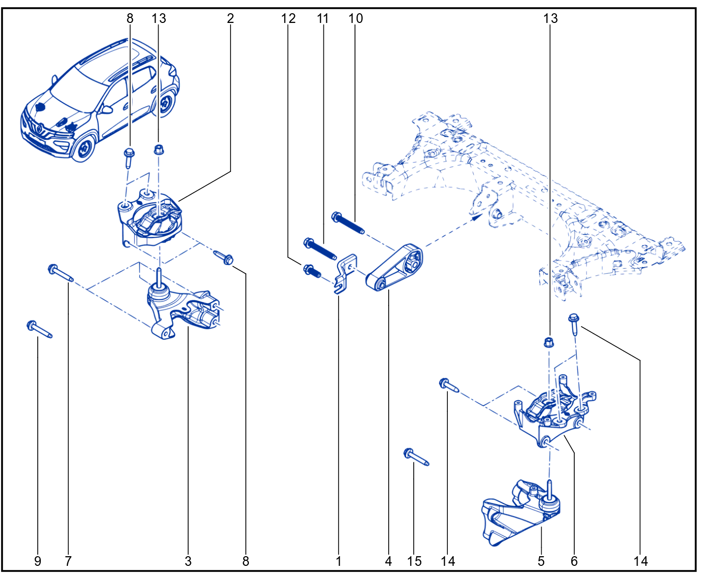 Engine And Transmission Assembly Support - 1821_198010_B17