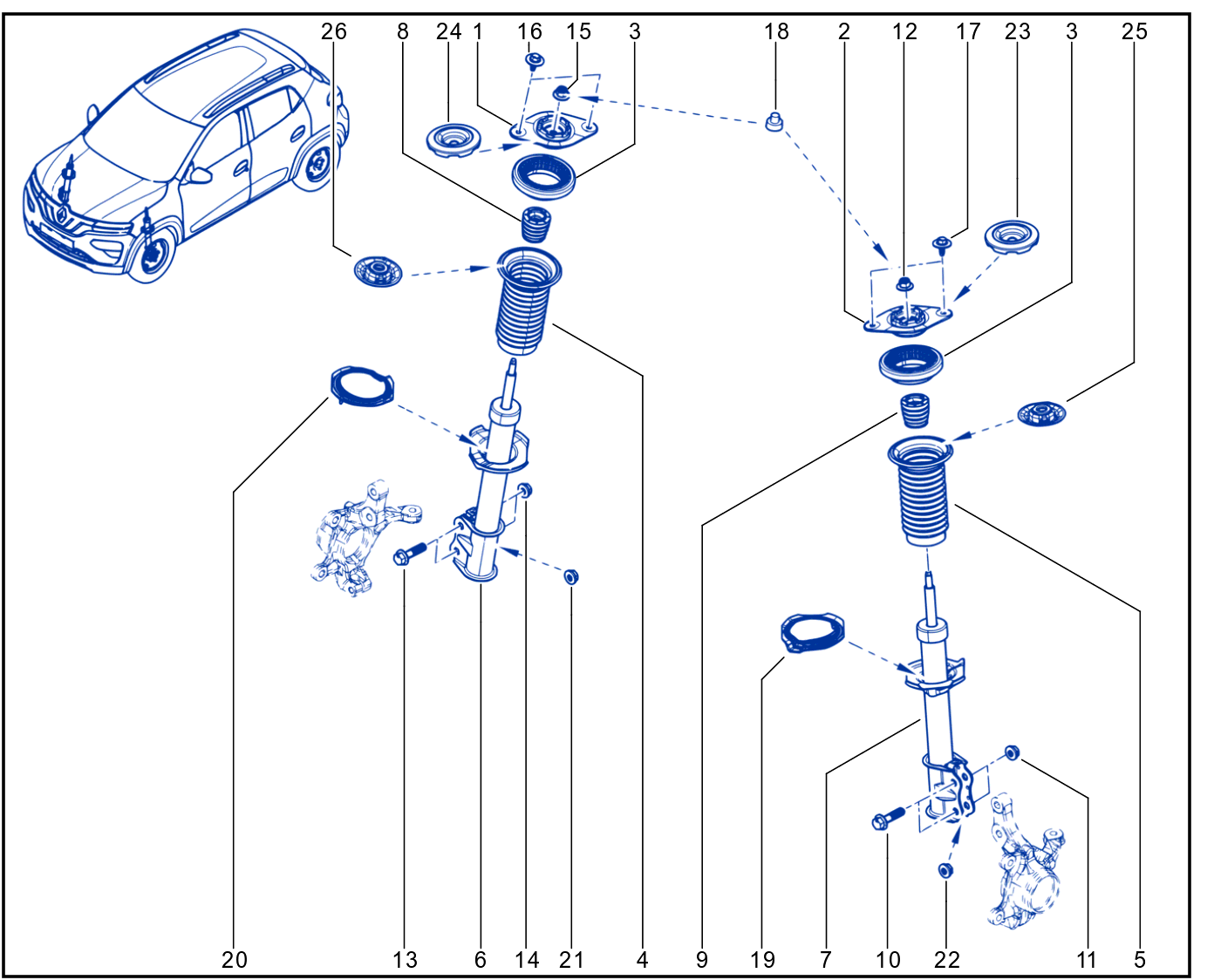 Suspension - Front Shock Absorption - 1821_320110_C6