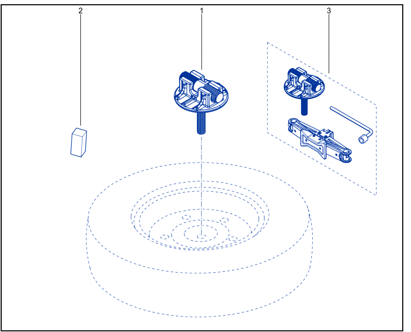 Emergency Spare Wheel Support - 1821_565010_B4