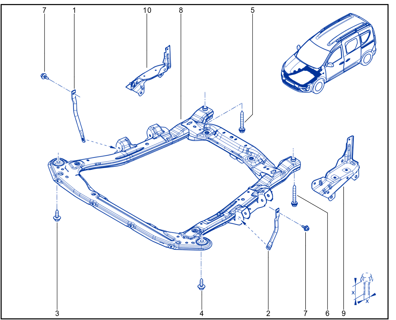 Front Axle Component - 1824_310110_C8