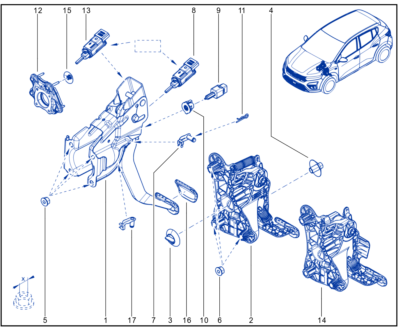 Pedal Assembly - 1825_370110_F4