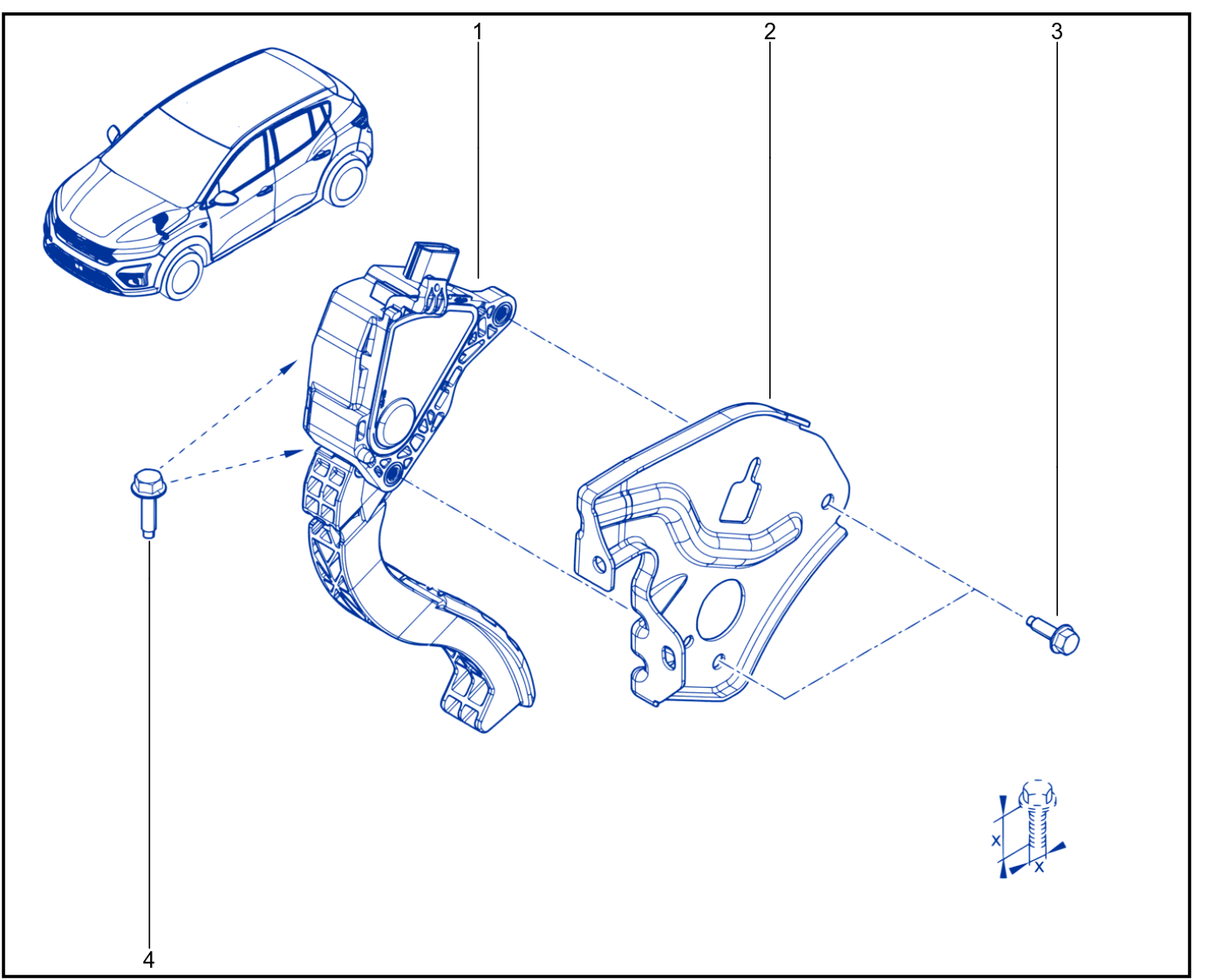 Pedal Assembly - 1825_373010_B5