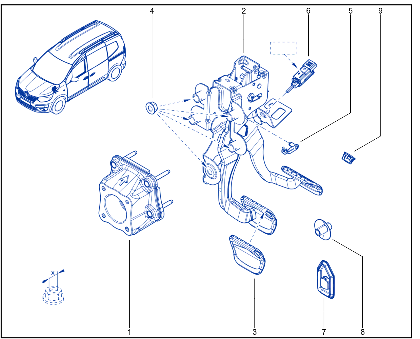 Pedal Assembly - 1826_370115_D3