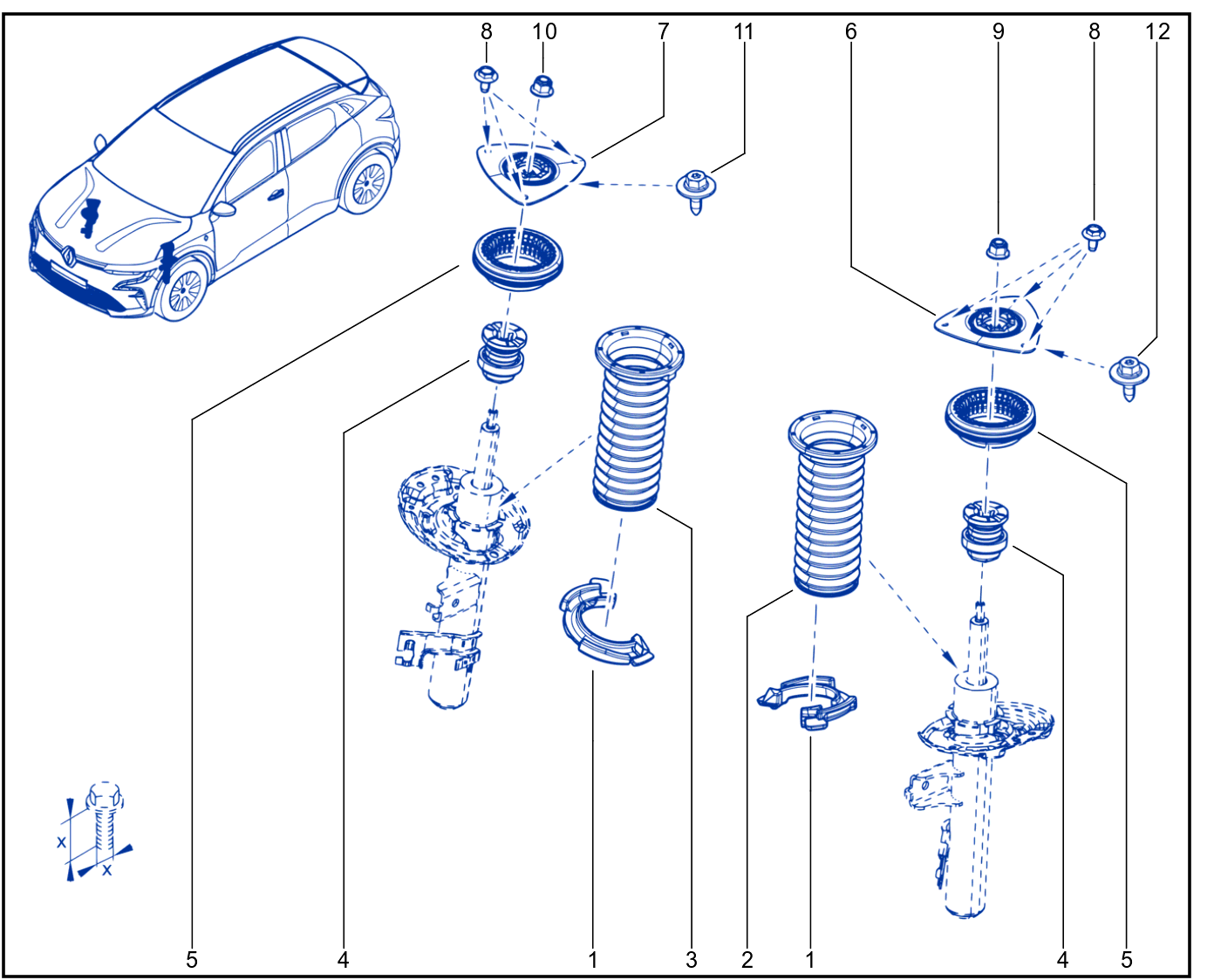 Suspension - Front Shock Absorption - 1829_320210_K6