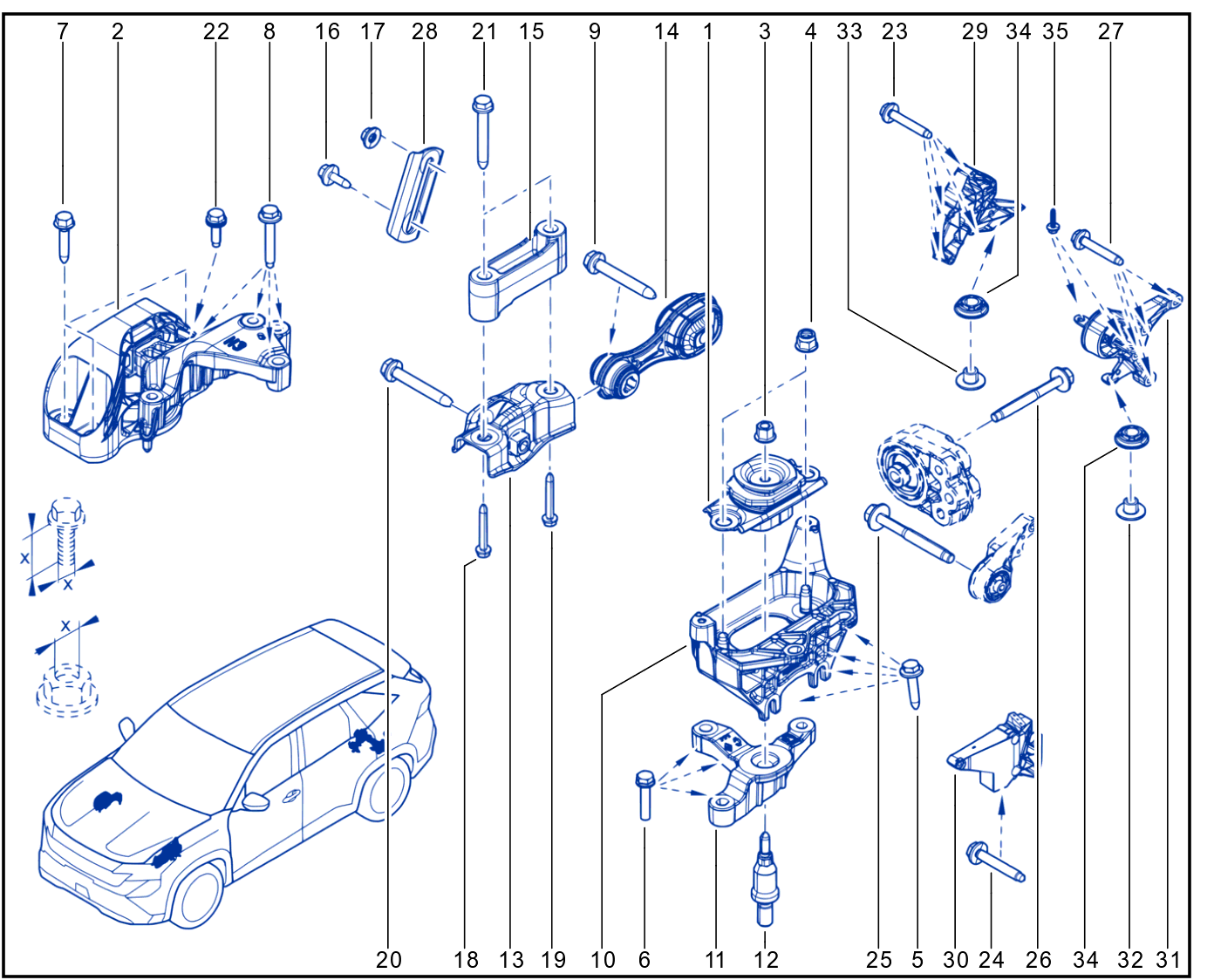 Engine And Transmission Assembly Support - X1312_00065158_B26