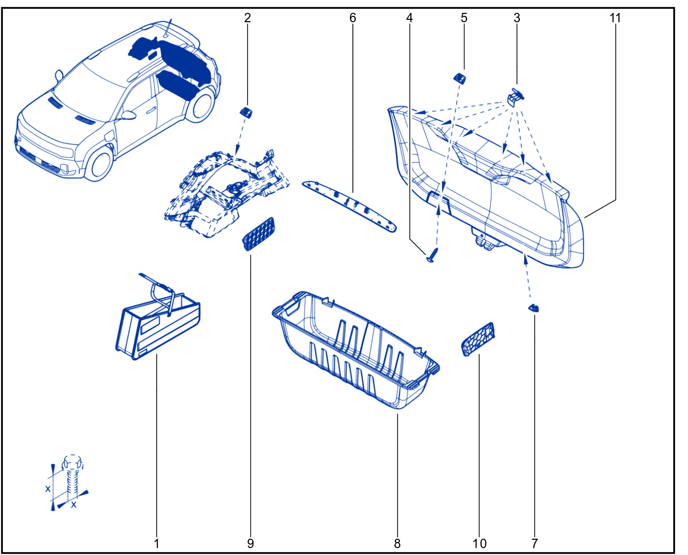 Rear Opening Element Trim - X1317_00055862_A25