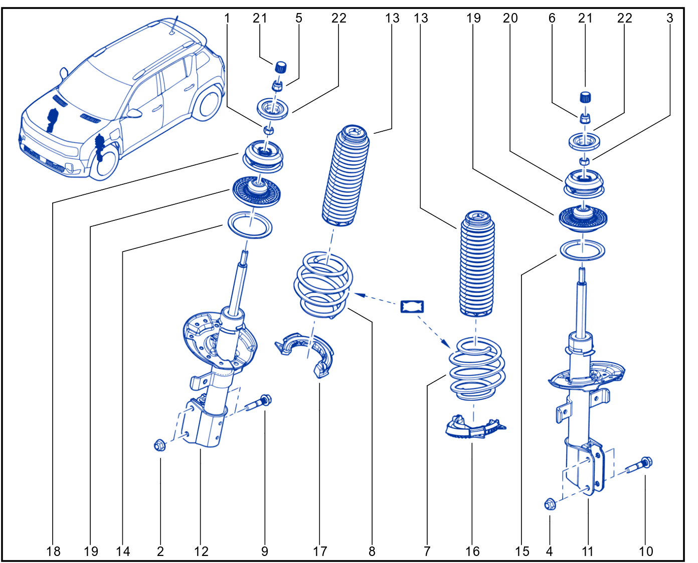 Suspension - Front Shock Absorption - X1317_00056590_B25
