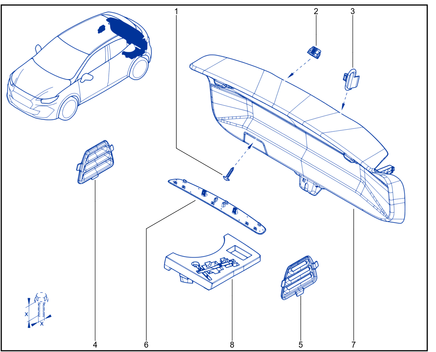 Rear Opening Element Trim - X1318_00060016_C2