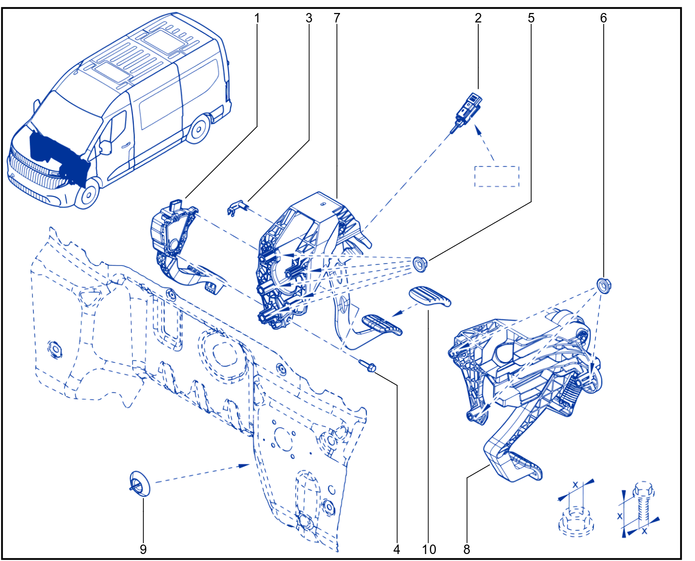 Pedal Assembly - XDD_00014125_E4