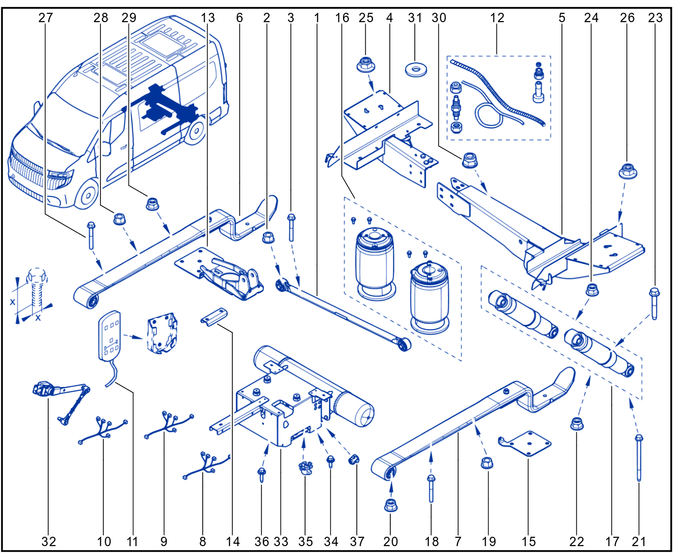 Suspension - Rear Shock Absorption - XDD_00054300_E28