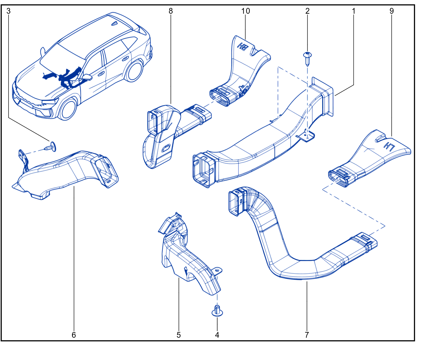 Air Distribution Circuit - XR310_00058665_C2