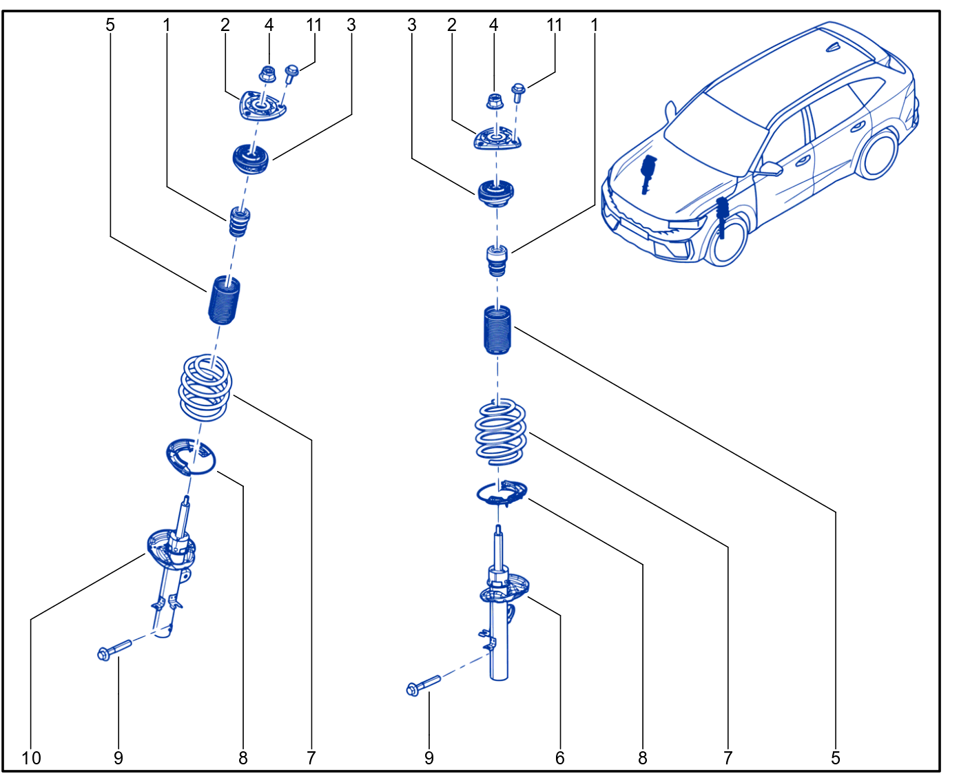 Suspension - Front Shock Absorption - XR310_00058680_A23