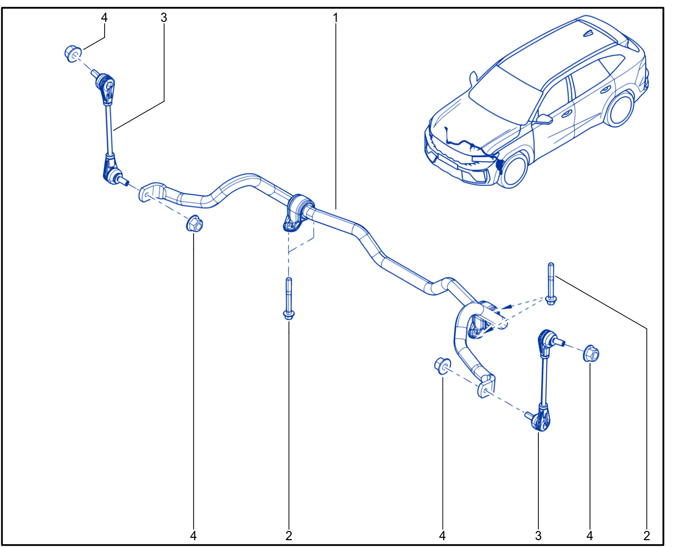 Front Anti-Roll Bar - XR310_00058681_A11