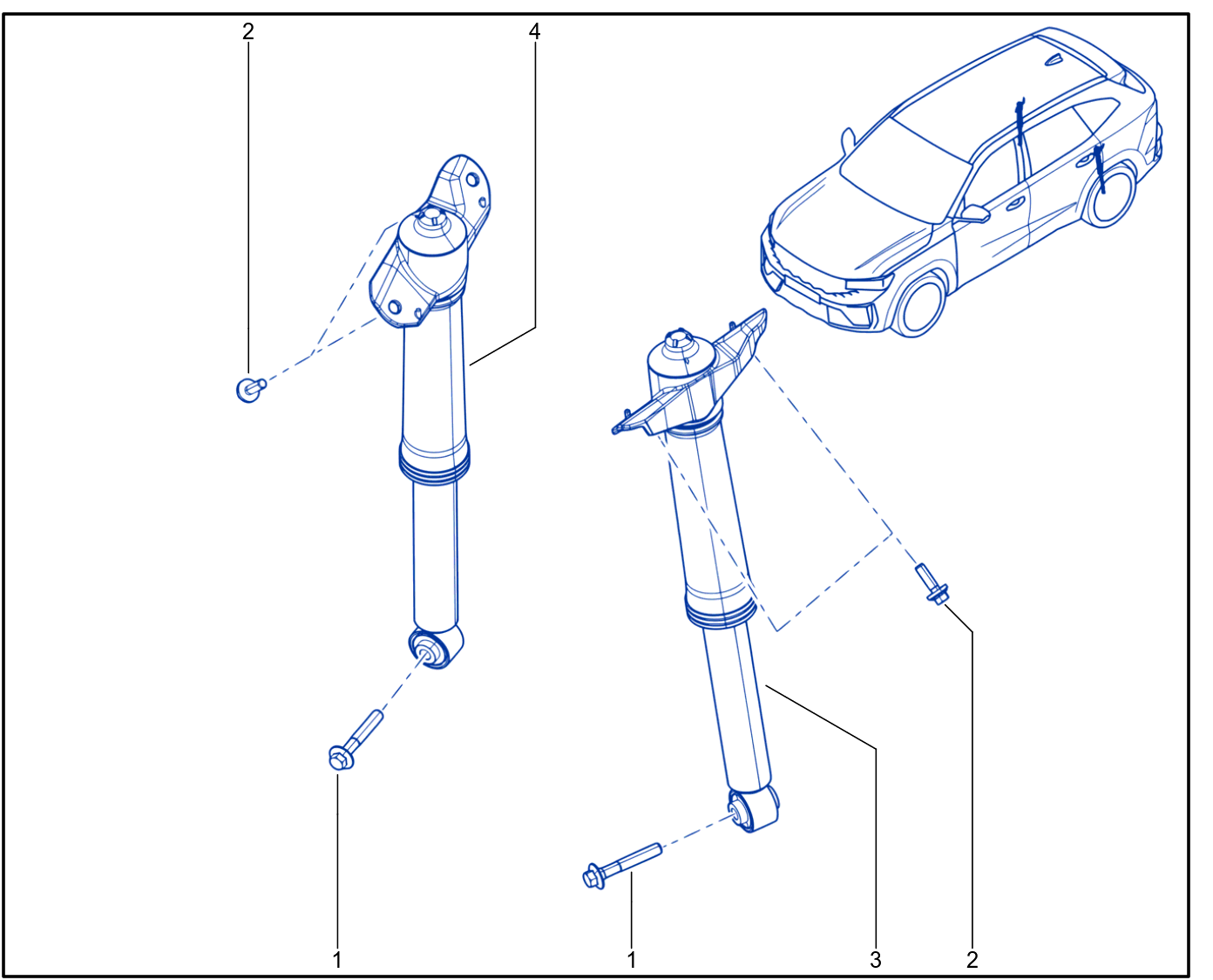 Suspension - Rear Shock Absorption - XR310_00058682_A20