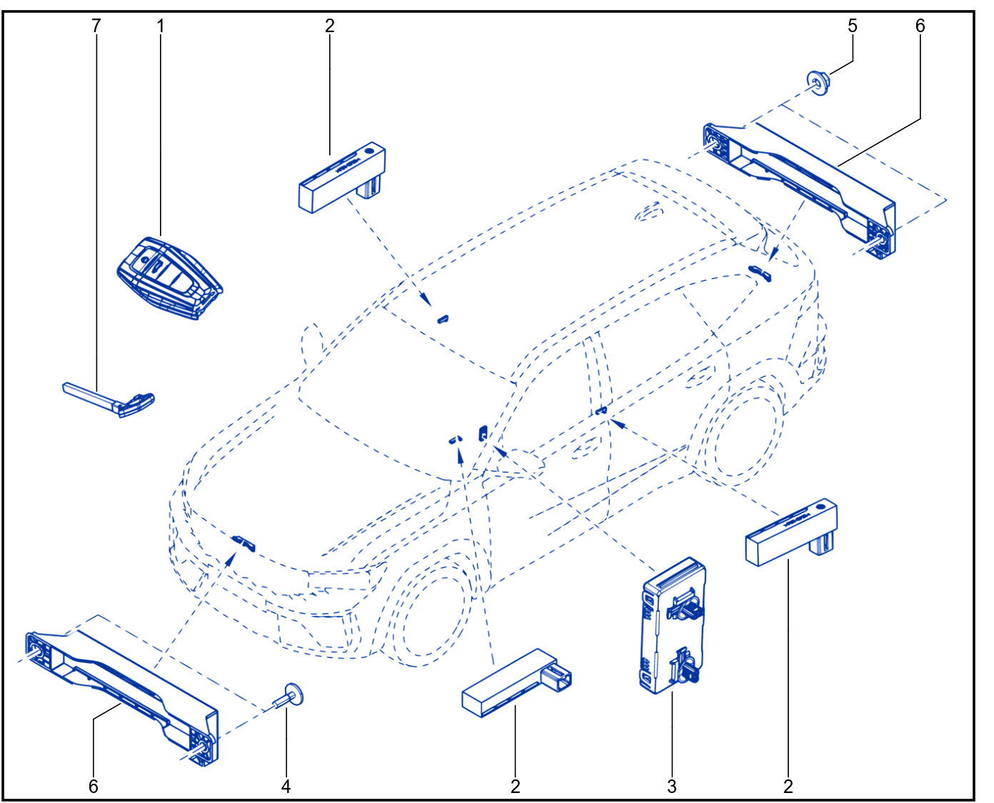 Engine Immobiliser System - Keys - Cards - XR310_00058719_E2