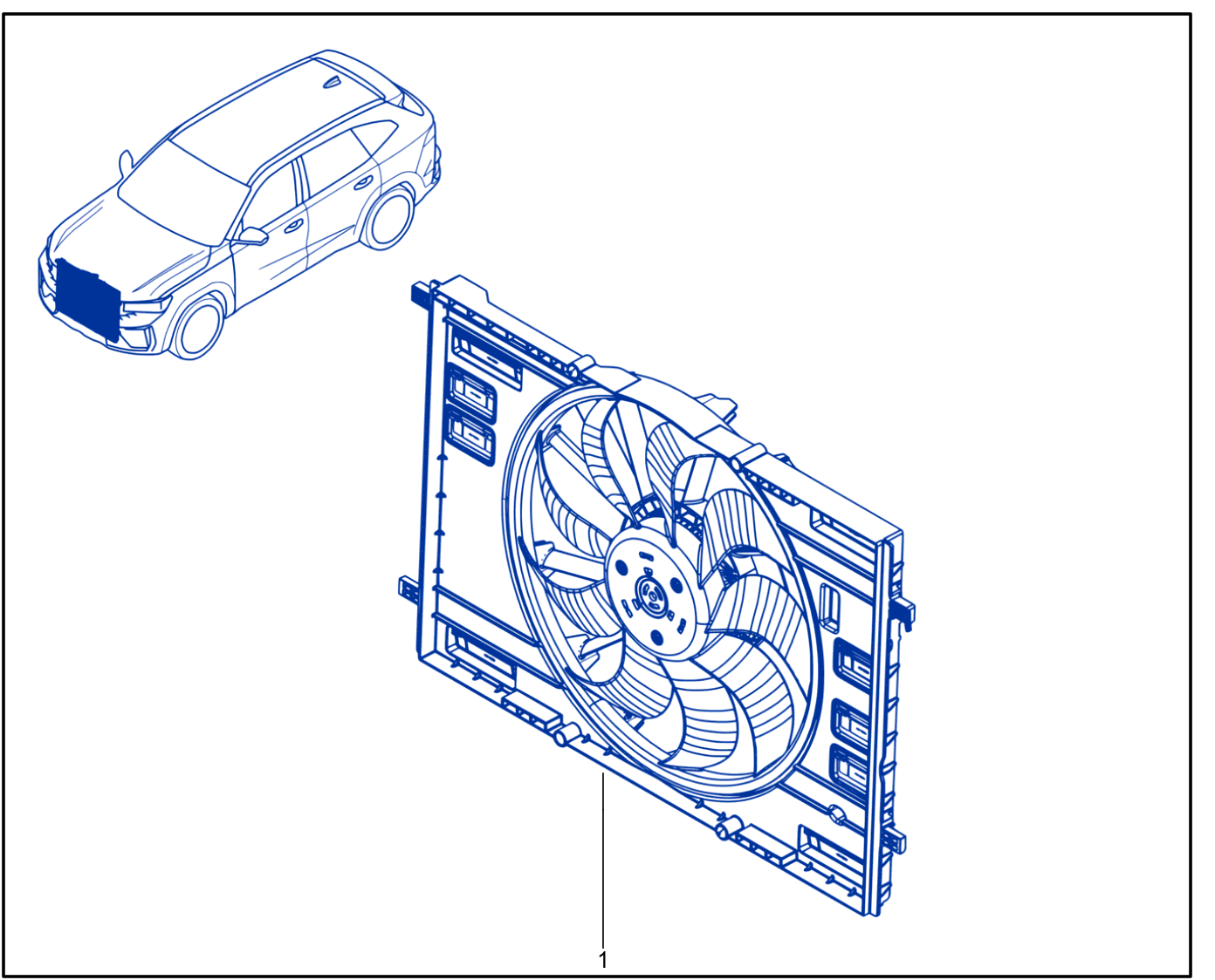 Radiator - Engine Cooling Fan - XR310_00058825_B3